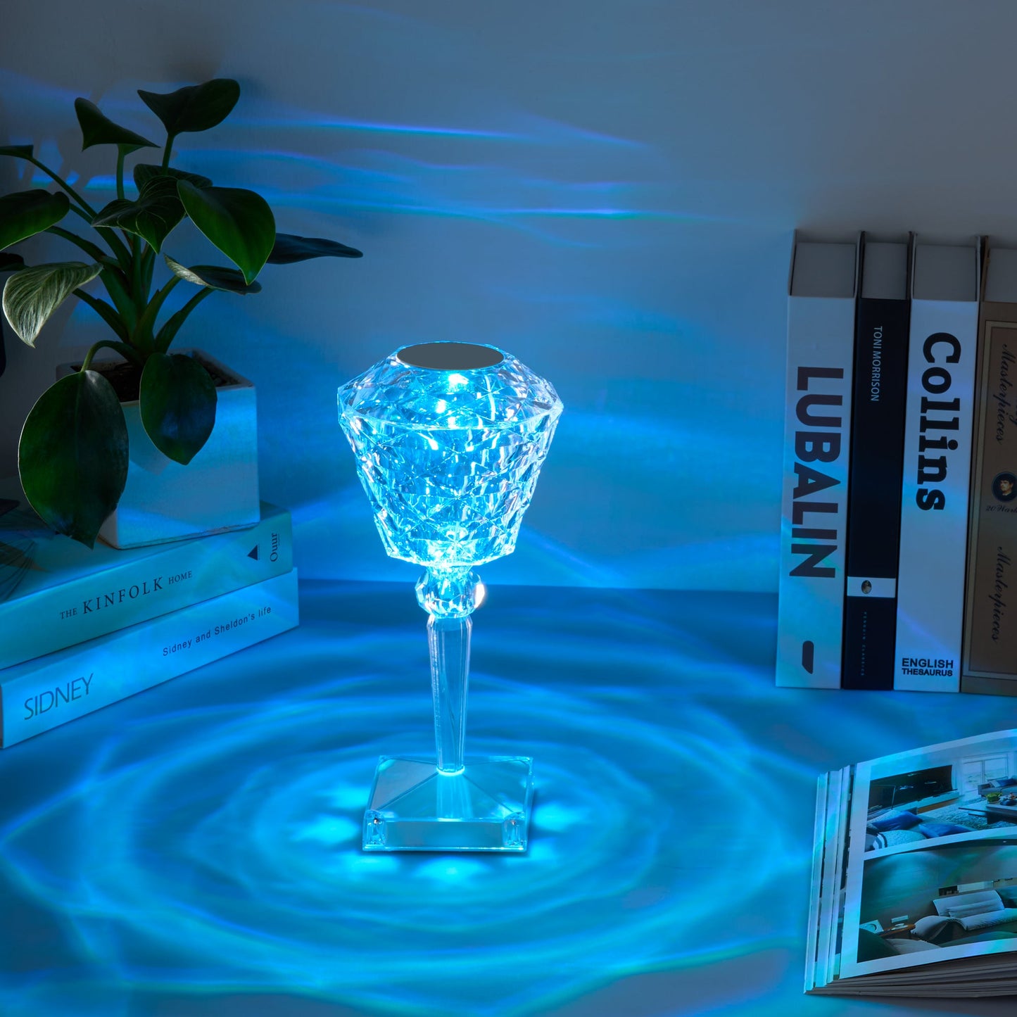 Rose Table Lamp Crystal Light-5