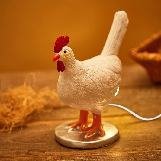 Chicken Laying Egg Shape Night Light Table Lamp-1